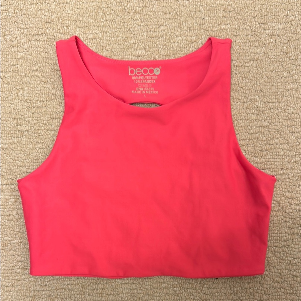 Becca Women's Pink Sports Bra Large